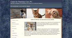 Desktop Screenshot of centerforveterinarycare.com